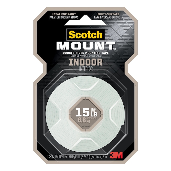 Scotch 3M Scotch-Mount 80 in. L X 1/2 in. W Double-Sided Mounting Tape 110H - main